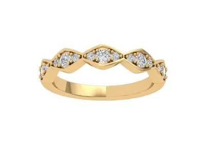 Solitaire Wedding Band 3D print model purchase