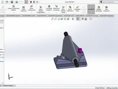 skateboard SolidWorks model 3D print model