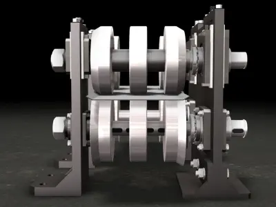 Roll Forming Mill First two Passes 3D model