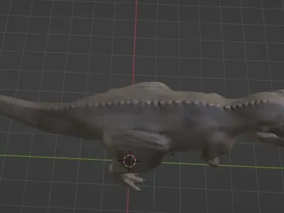 Tyrannosaurus rex Low Poly Textured and Rigged Low-poly 3D model