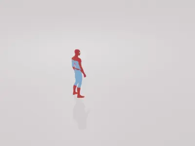 Spider man Low-poly 3D model