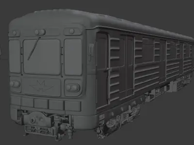 Kyiv Subway train 3D model