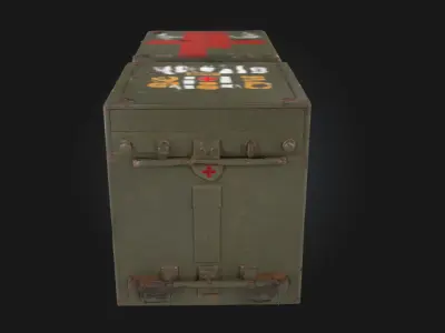 Military Field Medic Station  Life-Saving Outpost Amid Chaos 3D model