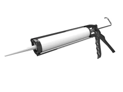 Sealant skeleton gun with cartridge 3D model