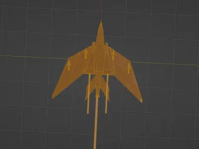 Hunter-Space-Ship Free low-poly 3D model