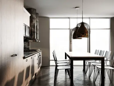 Scavolini diesel social kitchen type 002 3D model