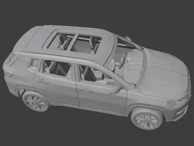 JEEP COMPASS 1-32  SCALE MODEL - ASSEMBY KIT - 3dprintable 3D print model