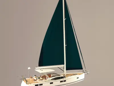 Sailing Yacht Hylas H57 3D model
