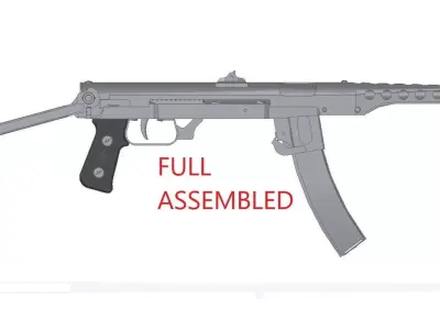 PPS-43 gun 3D model