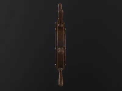 Ship Wheel 3D Model Low-poly 3D model