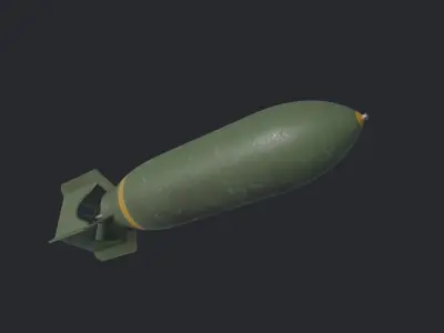 1000lbs bomb WW2 3D model