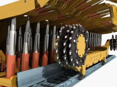  Longwall mining coal Shearer Loader RIGGED 