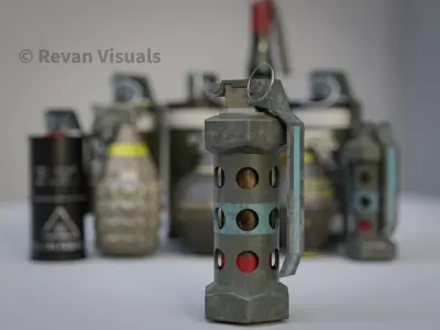 grenades  Low-poly 3D model