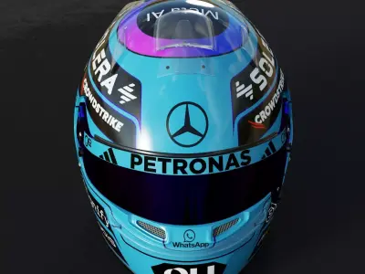 F1 George Russel Helmet 2026 3D model
