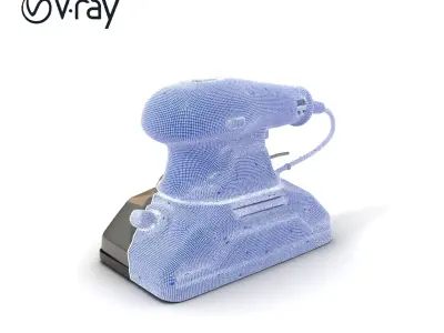Electric Handheld Sander Model Pack Low-poly 3D model