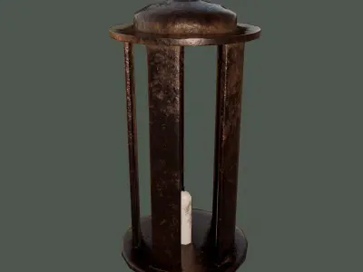 Medieval Lantern Free low-poly 3D model