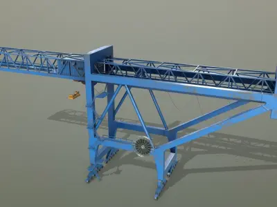  PBR Port Container Crane - Multi color Pack