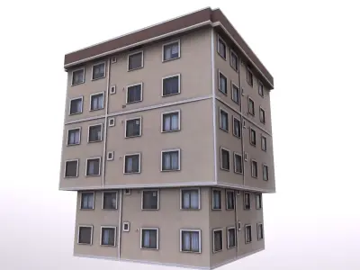 Architectural Building-12 Low-poly 3D model