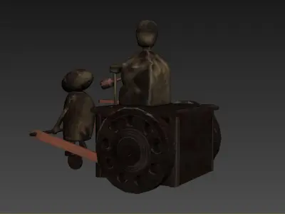 Antique Toys Low-poly 3D model