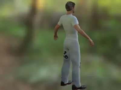 Aaron Taylor Low-poly 3D model