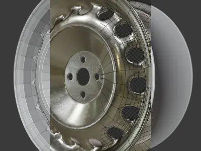 LADA New Rim game ready by mkaplunow Low-poly 3D model