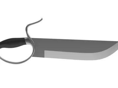 Butterfly Sword 03  3D model