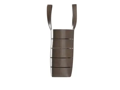 Dark brown Leather Tote Bag 3D model