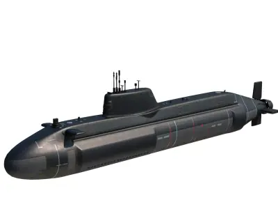 Astute-class nuclear-powered attack submarines of Royal Navy 3D model
