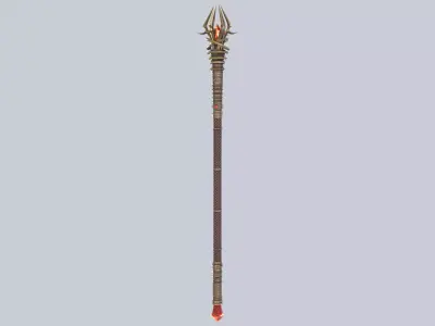 Imperial scepter Low-poly 3D model purchase