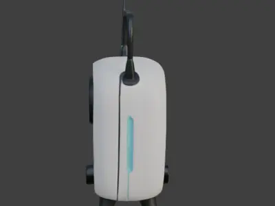 Retro Radio 3D Model Vintage Electronic Device Low-poly 3D model