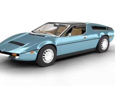 Maserati Bora 4 9 1974 3d model 3D model