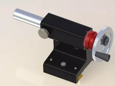 Tailstock machine tool spindle Free 3D model