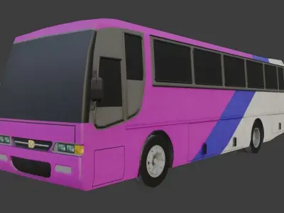 Busscar El Buss 320 Low-poly 3D model