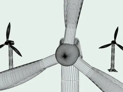 Wind Turbine Free 3D model order
