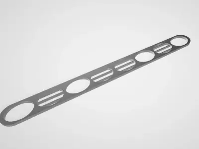 rear bumper diffuser Free low-poly 3D model