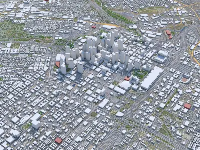 Houston City Texas USA 3D model purchase