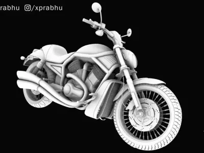 Harley Davidson Vrod 100th Anniversary 3D model