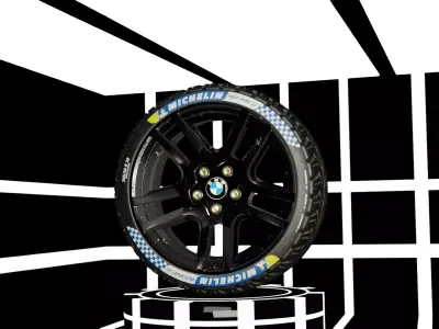 BMW WHEEL Low-poly 3D model