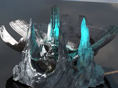 Antartica Science energy station  3D model