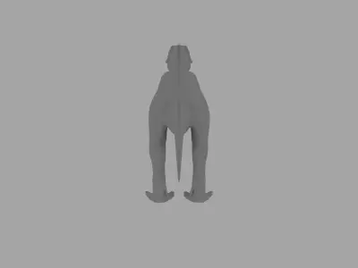 Tyrannosaur RIGGED Low-poly 3D model
