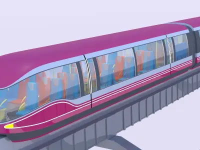 Future trains collection II 3D Model Pack