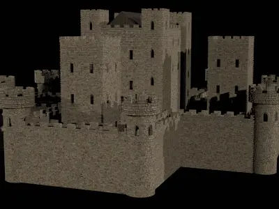 Medieval Castle 3D model buy
