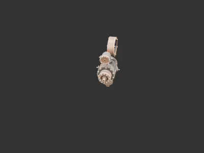 Steampunk Pressure Valve Low-poly 3D model