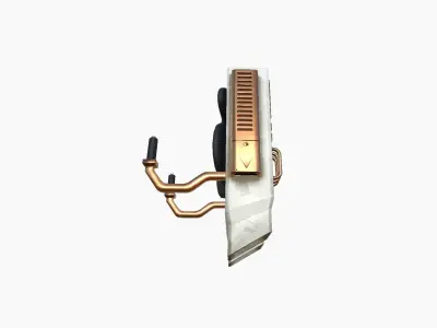 Jetpack F01 White Copper - SciFi Character Design Low-poly 3D model