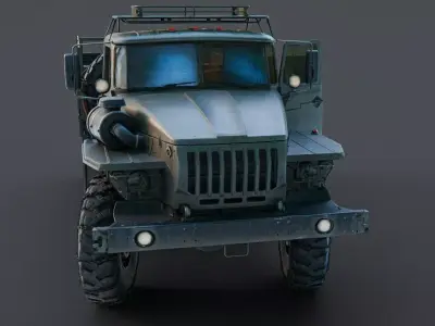 Soviet Military Truck - Production Ready 3D model