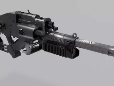 Sci-Fi Rifle Free 3D model purchase