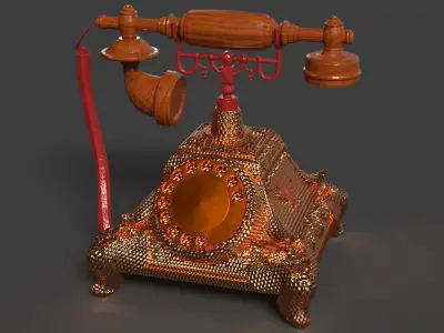 Chinese antique  Low-poly 3D model