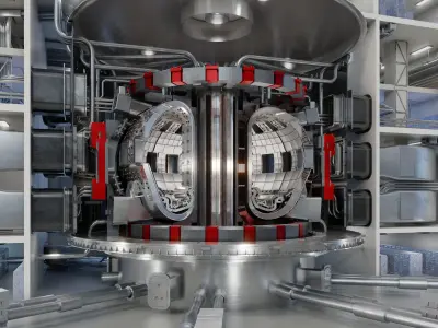ITER thermonuclear reactor 3D model
