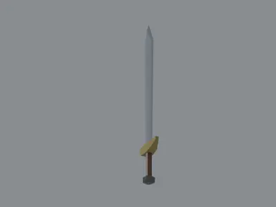 Sword Low Poly Low-poly 3D model buy