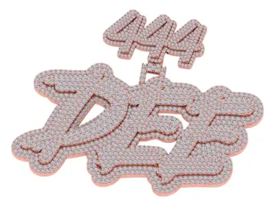 DEE Letter Pendent 3D print model